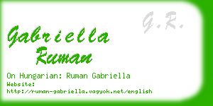 gabriella ruman business card